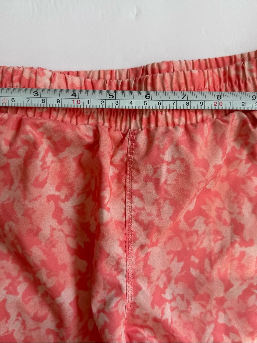 All in Motion Girls Athletic Running Shorts Coral Print Size M 7/8 Activewear
